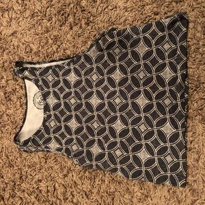 Patterned right highneck croptop
